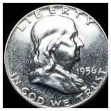 1956 Franklin Silver Half Dollar GEM PROOF