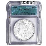 1889 Morgan Silver Dollar ICG AU58