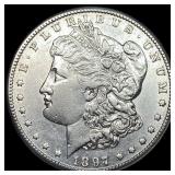 1897-S Silver Morgan Dollar CHOICE AU