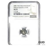 Anglo-Saxon England, 680-710 Silver Sceat NGC AU5