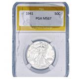 1941 Walking Liberty Half Dollar PGA MS67