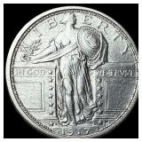 1917 Type 1 Standing Liberty Quarter CHOICE BU