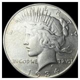 1934 Silver Peace Dollar CLOSELY UNCIRCULATED
