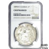 1899 French Indo-China Silver 1 Trade Piastre NGC