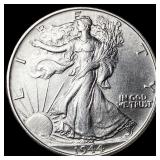 1944-S Silver Walking Liberty Half Dollar UNCIRCUL
