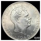 1946 Romania Silver 100,000 Lei CLOSELY UNCIRCULAT