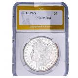 1879-S Morgan Silver Dollar PGA MS64