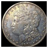 1901-S Silver Morgan Dollar NEARLY UNCIRCULATED