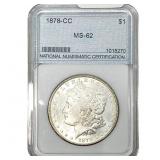 1878-CC Morgan Silver Dollar NNC MS62