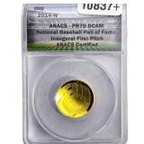 2014-W Nat. Baseball Hall of Fame .2419 Gold $5 AN