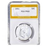1951 Franklin Half Dollar PGA PR68