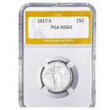1917-S Standing Liberty Quarter PGA MS63 Type 1