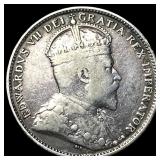 1904 New Foundland Silver 20 Cents CLOSELY UNCIRCU