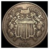 1867 Two-Cent Piece CLOSELY UNCIRCULATED