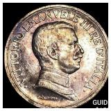 1915-R Italy Silver 2 Lire CHOICE BU