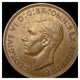 1951 Great Britain George VI Copper Penny CHOICE B