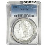 1881-O Morgan Silver Dollar PCGS MS63