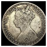 1873 Great Britain Silver Florin NEARLY UNCIRCULAT