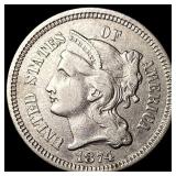 1874 Nickel Three-Cent Piece CLOSELY UNCIRCULATED