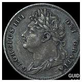 1826 Great Britain George IV Copper Farthing HIGH