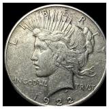1922 Silver Peace Dollar LIGHTLY CIRCULATED
