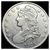 1834 Capped Bust Half Dollar NEARLY UNCIRCULATED