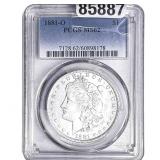 1881-O Morgan Silver Dollar PCGS MS62