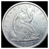 1843-O Silver Half Dollar CLOSELY UNCIRCULATED