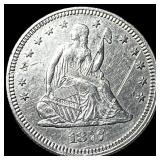 1877-S Silver Seated Liberty Quarter CHOICE AU