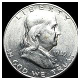 1949 Franklin Silver Half Dollar CHOICE BU