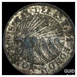 1833 Honduras Silvered Contemp. Counterfeit 2 Real