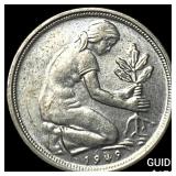 1949 German Nickel 50 Pfennig CHOICE AU
