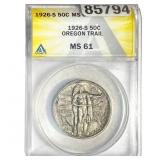 1926-S Oregon Trail Half Dollar ANACS MS61