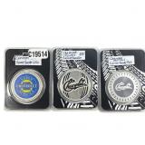 [3 Coins] 1911-1914 Silver Chevrolet Coins