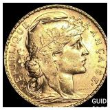 1910 France Gold 20 Francs CLOSELY UNCIRCULATED