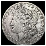 1891-O Silver Morgan Dollar ABOUT UNCIRCULATED