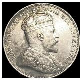 1910 Canada Silver 25 Cents NEARLY UNCIRCULATED