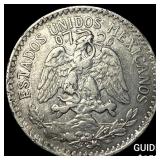 1919 Mexico Silver 50 Centavos CLOSELY UNCIRCULATE