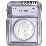 1879 Morgan Silver Dollar ICG MS63