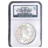 1923 Silver Peace Dollar NGC MS64 Binion Collectio
