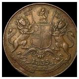 1835 East India Company Half Copper Anna CHOICE AU