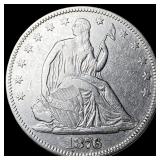 1876 Seated Liberty Half Dollar UNCIRCULATED