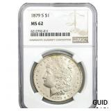 1879-S Morgan Silver Dollar NGC MS62