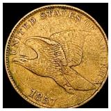 1857 Flying Eagle Cent NEARLY UNCIRCULATED