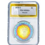 1879-S Morgan Silver Dollar PGA MS66+ Monster