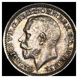1913 Great Britain Silver PL 2 Pence 1,880 Minted