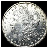 1891-CC Silver Morgan Dollar UNCIRCULATED