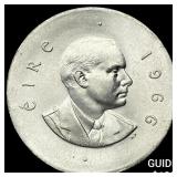 1966 Ireland Silver 1 Shilling UNCIRCULATED