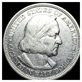 1893 Silver Columbian Half Dollar CLOSELY UNCIRCUL