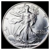 1944-S Silver Walking Liberty Half Dollar GEM BU